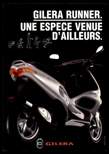 Cartolina pubblicitaria gilera - pubblicitaria,